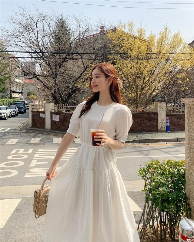 Hè đến là gái Hàn lại diện đủ kiểu váy trắng siêu trẻ xinh và tinh tế, xem mà muốn rinh hết về nhà - Ảnh 13.