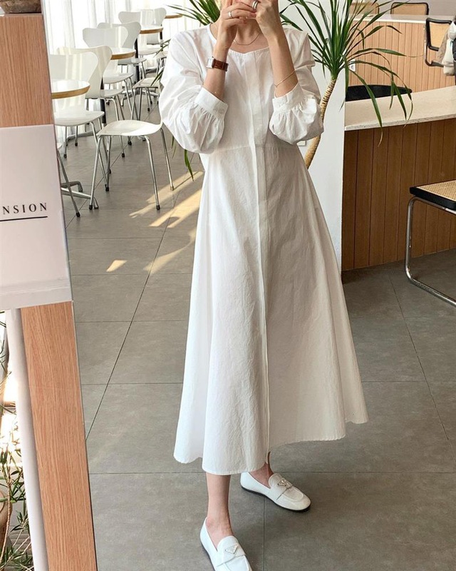 Hè đến là gái Hàn lại diện đủ kiểu váy trắng siêu trẻ xinh và tinh tế, xem mà muốn rinh hết về nhà - Ảnh 10.