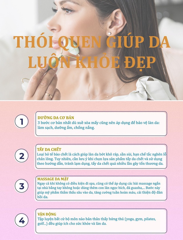 4 thói quen đơn giản giữ da khỏe đẹp, ngừa lão hóa - Ảnh 1.