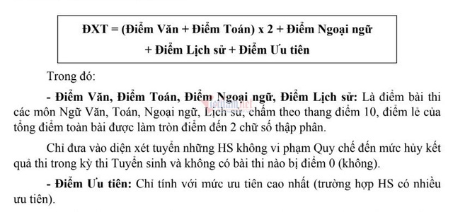 Cách tính điểm xét tuyển vào lớp 10 công lập ở Hà Nội - Ảnh 2.