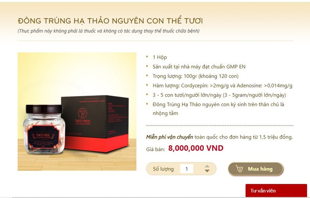 Cục An toàn thực phẩm vào cuộc vụ Dược thảo Thiên Phúc quảng cáo vượt nội dung được cấp phép về Đông trùng Hạ thảo - Ảnh 3.