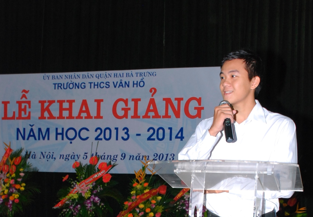 Trường THCS Vân Hồ khai giảng trong khô ráo 7