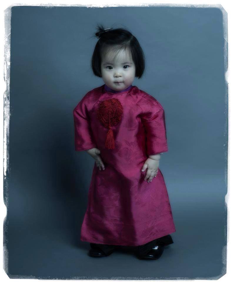 Ngộ nghĩnh con gái NTK Hà Linh Thư trong trang phục do mẹ thiết kế 4
