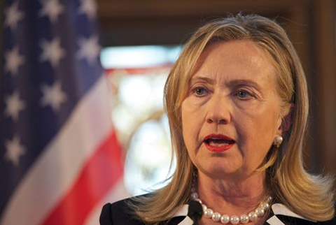 Ngoại trưởng Mỹ Clinton đến H&agrave; Nội 1
