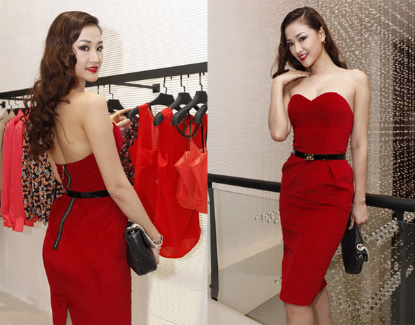 Sao Việt đ&oacute;n Noel với sắc đỏ 3