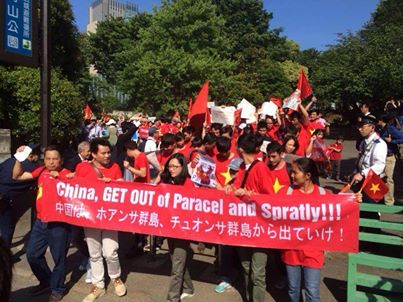 Người Việt khắp thế giới l&ecirc;n tiếng phản đối Trung Quốc 1