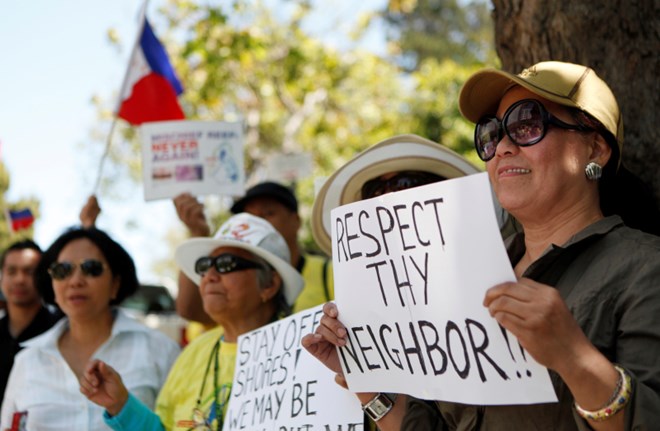 Philippines: Tuần hành ủng hộ Việt Nam, phản đối Trung Quốc 1