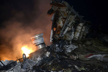 Những hình ảnh đau lòng trong vụ máy bay Malaysia rơi ở Ukraine 6