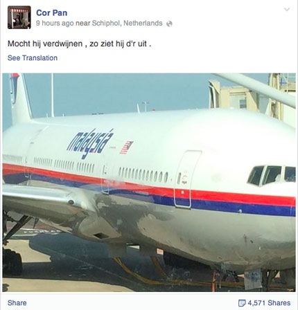 Status rợn tóc gáy của hành khách đưa hình ảnh cuối cùng về máy bay Malaysia trước khi bị bắn hạ 2