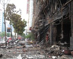 Hiện trường tan hoang sau vụ cháy kinh hoàng quán karaoke ở Trần Thái Tông