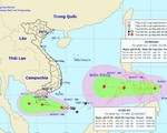 Hai áp thấp nhiệt đới sắp đổ bộ vào Nam Bộ