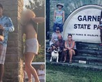 Vén áo lộ ngực phá bức ảnh chụp gia đình, cô gái lạ bị tố cáo với cảnh sát