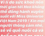 H&quot;Hen Niê đột ngột tuyên bố dừng đồng hành với Hoa hậu Hoàn vũ Việt Nam 2019