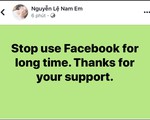 Nam Em tuyên bố ngừng sử dụng Facebook một thời gian dài