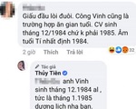 Công Vinh bị cư dân mạng &quot;mỉa mai&quot; chuyện khai gian tuổi, Thủy Tiên đáp trả cực &quot;gắt&quot;