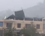 Clip về hình ảnh gió 'bốc' hết mái tôn trường học ở Quảng Ngãi khiến nhiều người kinh hãi