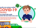 Khuyến cáo phòng chống COVID-19 cho người điều khiển phương tiện giao thông công cộng