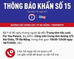 Bộ Y tế ra thông báo khẩn liên quan bệnh nhân 416 ở Đà Nẵng