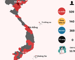 INFOGRAPHIC: Bản đồ phân bố các ca mắc mới trên khắp các tỉnh, thành cả nước đến trưa ngày 31/7