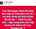 Vũ Khắc Tiệp chính thức lên tiếng về thông tin bị giang hồ đòi nợ, đánh đập