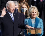 Hình ảnh ông Biden tuyên thệ nhậm chức Tổng thống