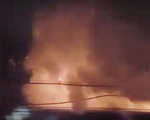 Cháy bãi giữ xe tang vật ở TP Thủ Đức