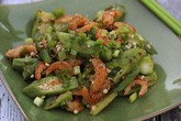 Ngon giòn đậu bắp xào tôm khô Ngon giòn đậu bắp xào tôm khô