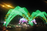 Dân Sài Gòn thích thú với con đường đầy đèn led Dân Sài Gòn thích thú với con đường đầy đèn led