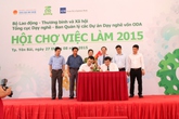 Hội chợ việc làm 2015: Đưa học viên học nghề tiếp xúc với doanh nghiệp Hội chợ việc làm 2015: Đưa học viên học nghề tiếp xúc với doanh nghiệp