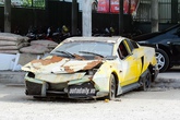 "Siêu xe" Lamborghini tự chế của thợ Việt thành đống sắt vụn "Siêu xe" Lamborghini tự chế của thợ Việt thành đống sắt vụn