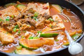 Canh thịt bò nấu đậu phụ và bí ngồi Canh thịt bò nấu đậu phụ và bí ngồi