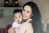 Con trai Vy Oanh lần đầu lộ diện Con trai Vy Oanh lần đầu lộ diện