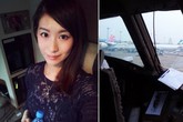 Hotgirl xinh đẹp được phi công mời vào buồng lái Hotgirl xinh đẹp được phi công mời vào buồng lái