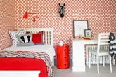 Phòng ngủ cá tính với họa tiết ngựa vằn Phòng ngủ cá tính với họa tiết ngựa vằn