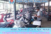 BV Nhi Trung ương không thu tiền gửi xe máy BV Nhi Trung ương không thu tiền gửi xe máy