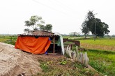 Căn lán đầy xi-lanh của nghi phạm đâm cả gia đình ở Hà Nội Căn lán đầy xi-lanh của nghi phạm đâm cả gia đình ở Hà Nội