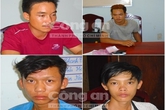 Chân dung bốn nghi phạm hiếp dâm tập thể một phụ nữ đang mang thai Chân dung bốn nghi phạm hiếp dâm tập thể một phụ nữ đang mang thai