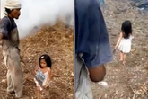 Bật khóc trước hình ảnh bé 5 tuổi dắt cha mù lòa đi làm Bật khóc trước hình ảnh bé 5 tuổi dắt cha mù lòa đi làm