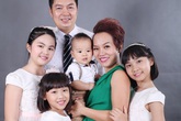 Vợ chồng Thái Thùy Linh hạnh phúc bên con chung, con riêng Vợ chồng Thái Thùy Linh hạnh phúc bên con chung, con riêng