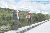 Đội nón lá, hai 9x miền Tây đi bộ 450km đến cực Nam Đội nón lá, hai 9x miền Tây đi bộ 450km đến cực Nam