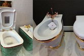 Bí mật toilet dát vàng, gắn saphia trong nhà đại gia Hà Thành Bí mật toilet dát vàng, gắn saphia trong nhà đại gia Hà Thành