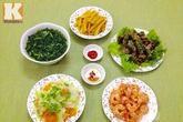 Thực đơn bữa tối 5 món ai nhìn cũng mê Thực đơn bữa tối 5 món ai nhìn cũng mê