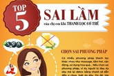 Top 5 sai lầm của chị em khi thanh lọc cơ thể Top 5 sai lầm của chị em khi thanh lọc cơ thể