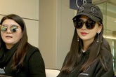Angelababy giấu bụng bầu 6 tháng khi đi bên chồng Angelababy giấu bụng bầu 6 tháng khi đi bên chồng