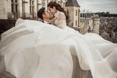 Ảnh cưới cổ tích ở Paris của 'Cô gái thời tiết' Mai Ngọc Ảnh cưới cổ tích ở Paris của 'Cô gái thời tiết' Mai Ngọc