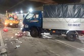 Tai nạn trong hầm Thủ Thiêm, 1 người chết, 4 người bị thương Tai nạn trong hầm Thủ Thiêm, 1 người chết, 4 người bị thương