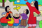 Long An: Con trẻ vẽ ước mơ về thế giới không khói thuốc Long An: Con trẻ vẽ ước mơ về thế giới không khói thuốc