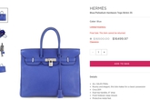 Túi xách đắt đỏ Hermes Birkin và Kelly lần đầu giảm giá Túi xách đắt đỏ Hermes Birkin và Kelly lần đầu giảm giá