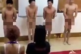 Bắt nhân viên khoả thân xếp hàng gập người xin lỗi Bắt nhân viên khoả thân xếp hàng gập người xin lỗi