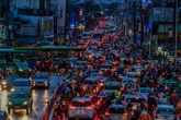 Giao thông trung tâm Sài Gòn rối loạn trong mưa lớn Giao thông trung tâm Sài Gòn rối loạn trong mưa lớn